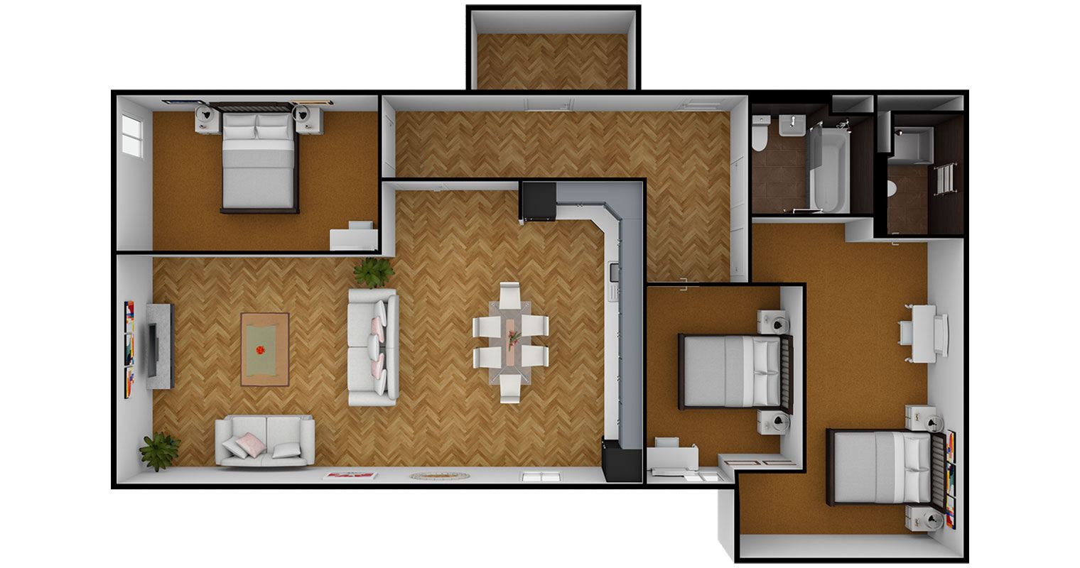 3 Bed