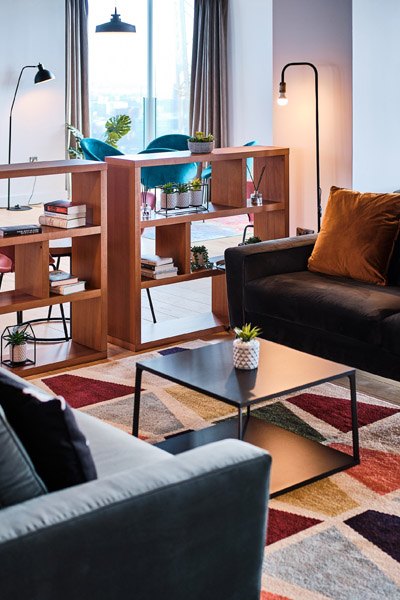 Lounge Area In Salford Flat Manchester